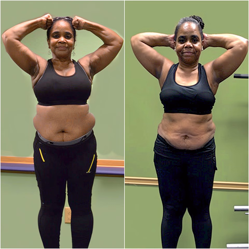 Roxstar Fitness client before and after transformation