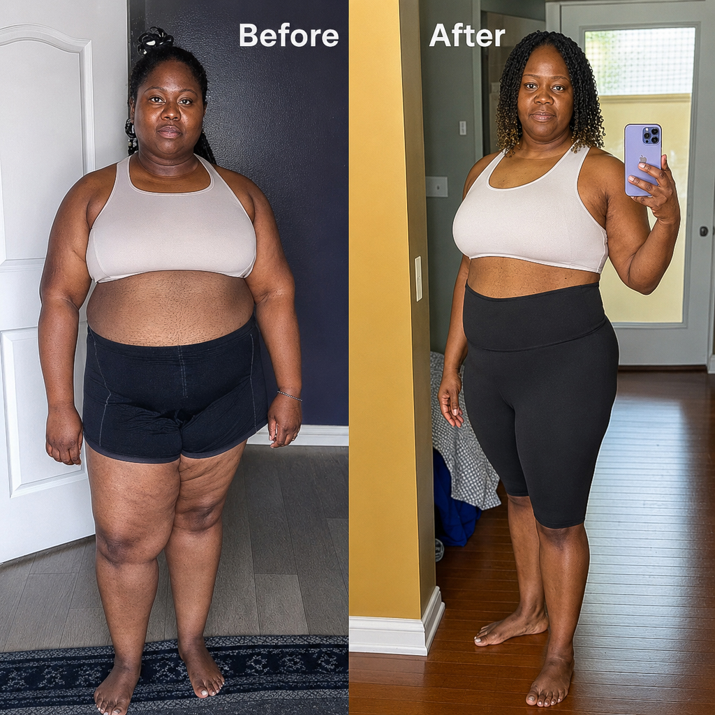 Roxstar Fitness client before and after transformation