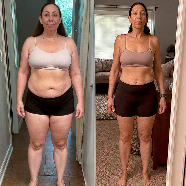 Roxstar Fitness client before and after transformation